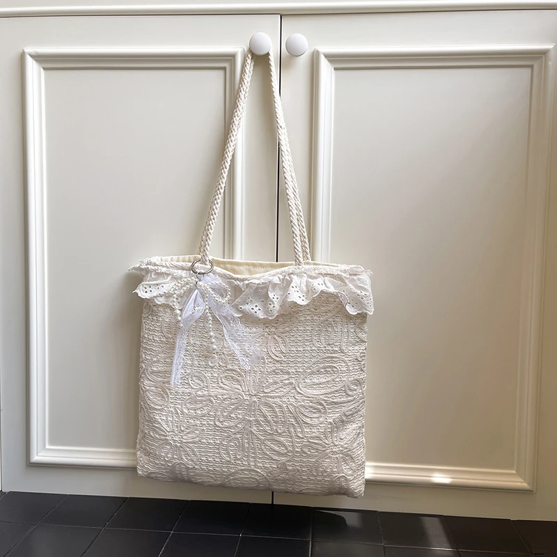 Luxury Bags On Sales - Summer Straw Woven Lace Large Capacity