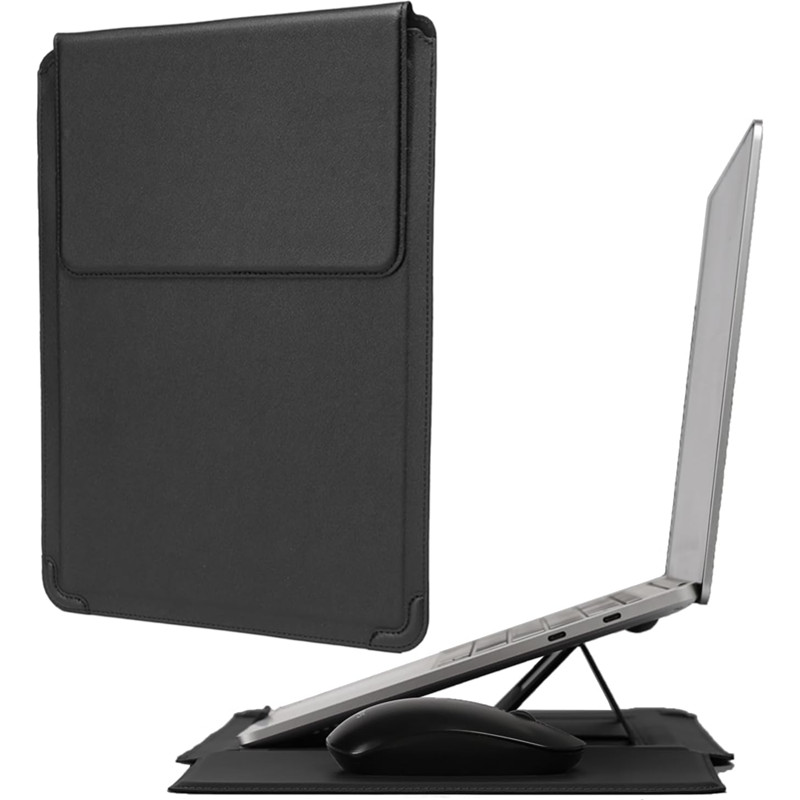 Laptop Bag Leather 15 - Adjustable Stand Leather Laptop Sleeve Case
