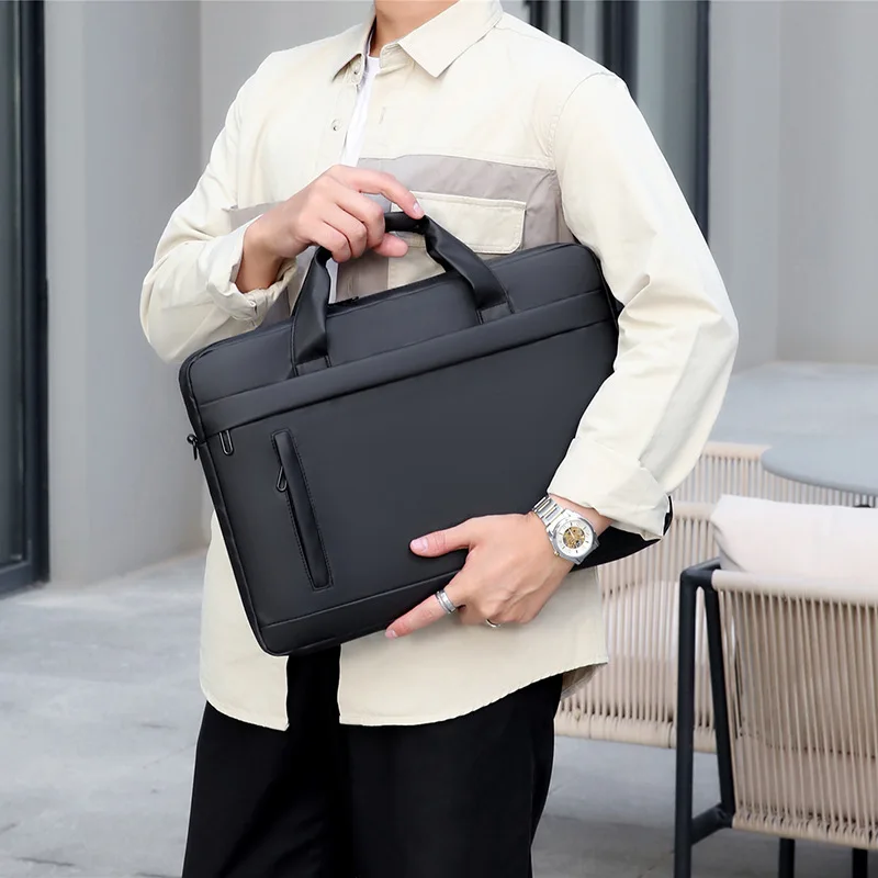 2023 Men Briefcase Bag High Qu - Laptop Bag Leather 15 ulasan dan harga
