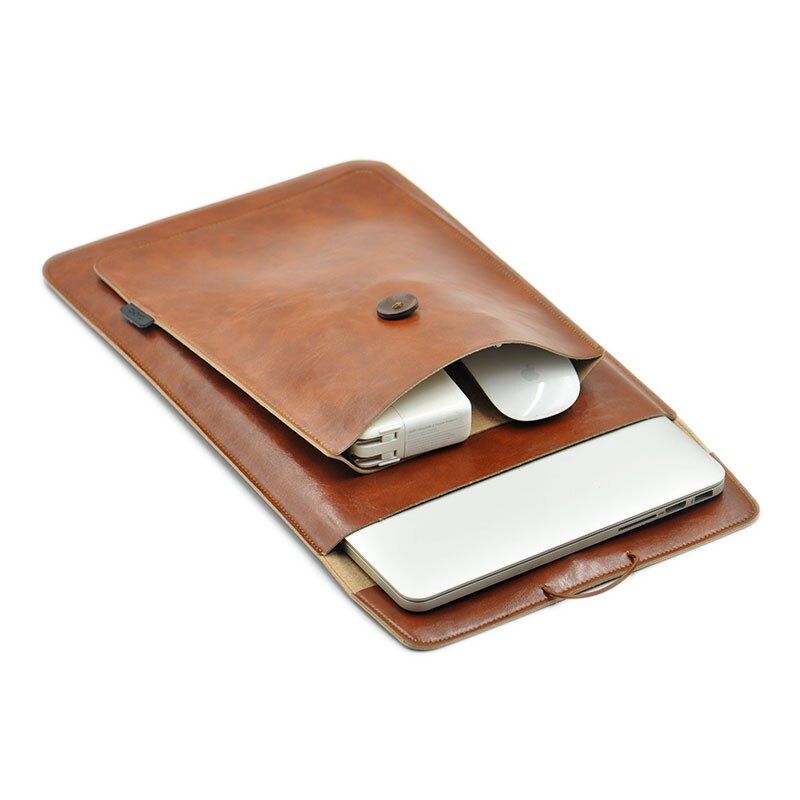 Double Layer High 15.6 Inch La - Laptop Bag Leather 15 ulasan dan harga