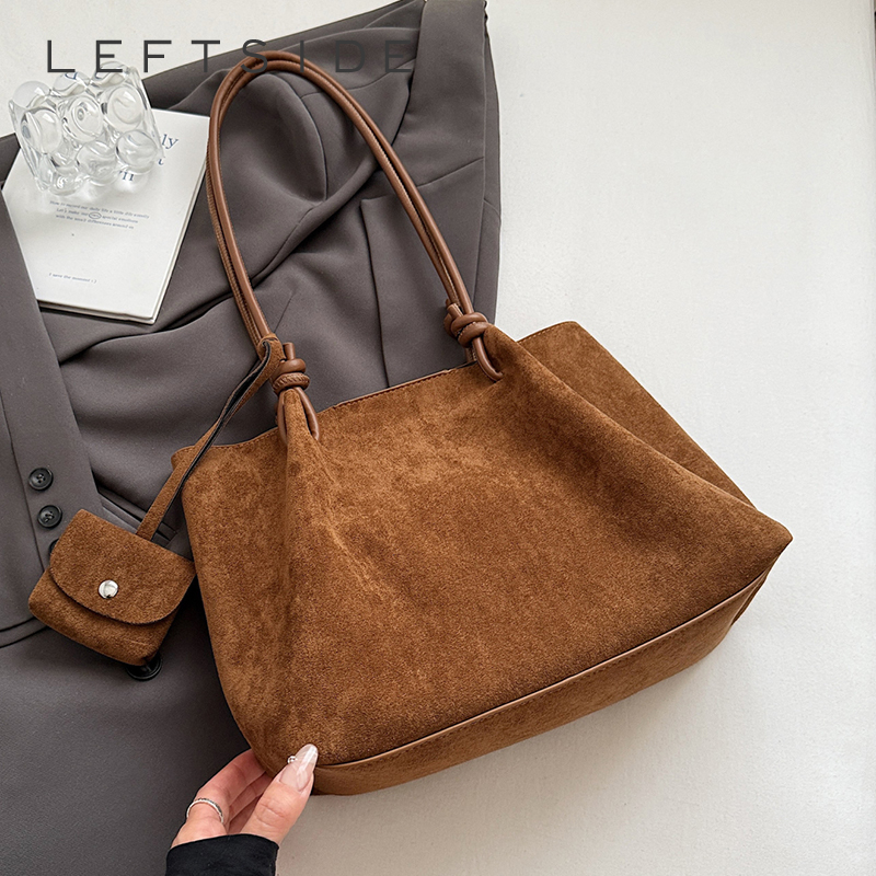 LEFTSIDE Luxury Faux Suede Tot - Luxury Bags For Young Women ulasan dan harga