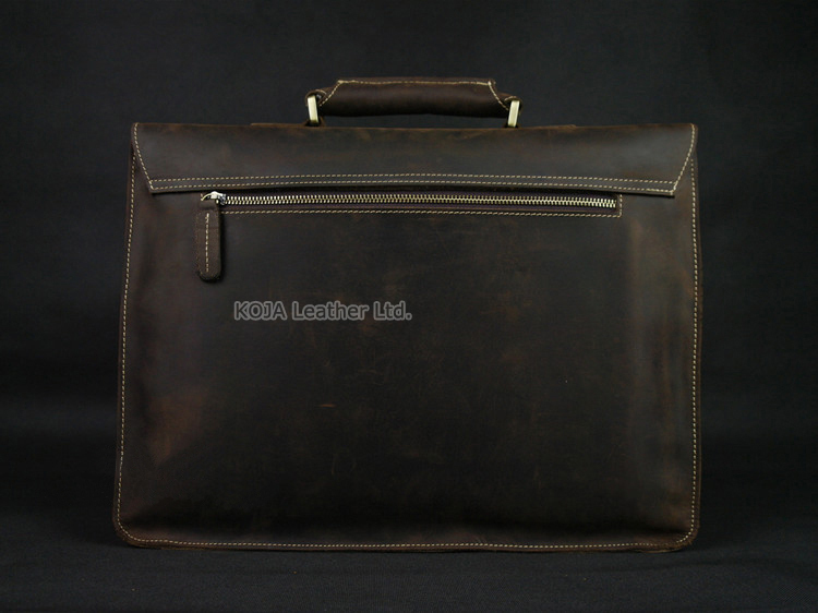 Vintage Crazy Horse Genuine Le - Laptop Bag Leather 15 ulasan dan harga