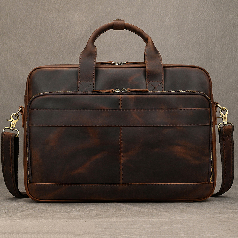 Crazy Horse Genuine Leather Me - Laptop Bag Leather 15 ulasan dan harga