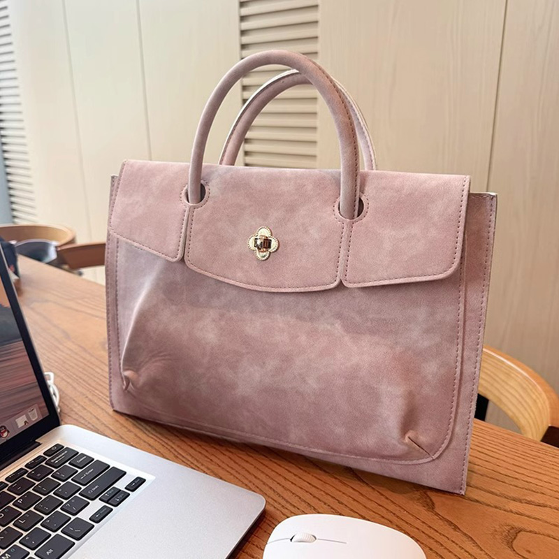 Elegant Pink PU Leather Laptop - Laptop Bag Leather 15 ulasan dan harga