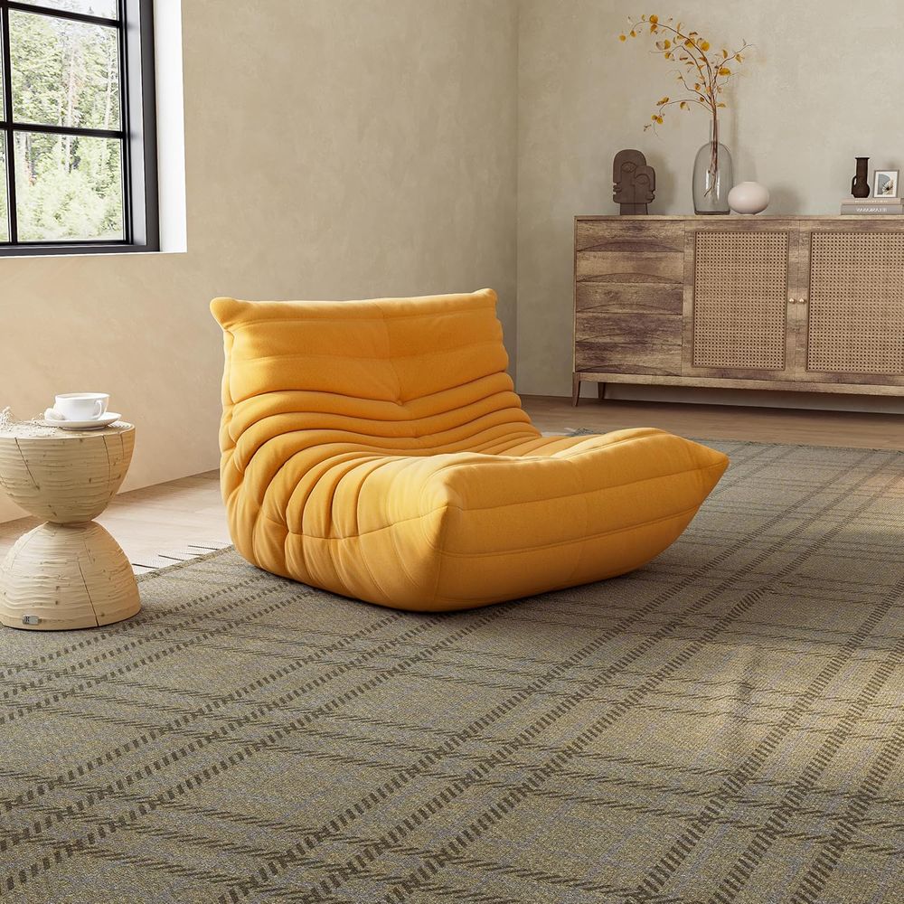 Luxury Bean Bag Chair with Yel - Luxury Bags Yellow ulasan dan harga