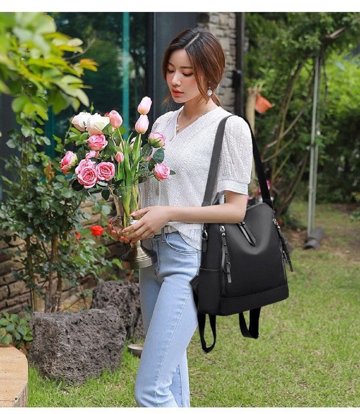 Women Backpack Bag Soft Nylon  - Luxury Bags For Young Women ulasan dan harga