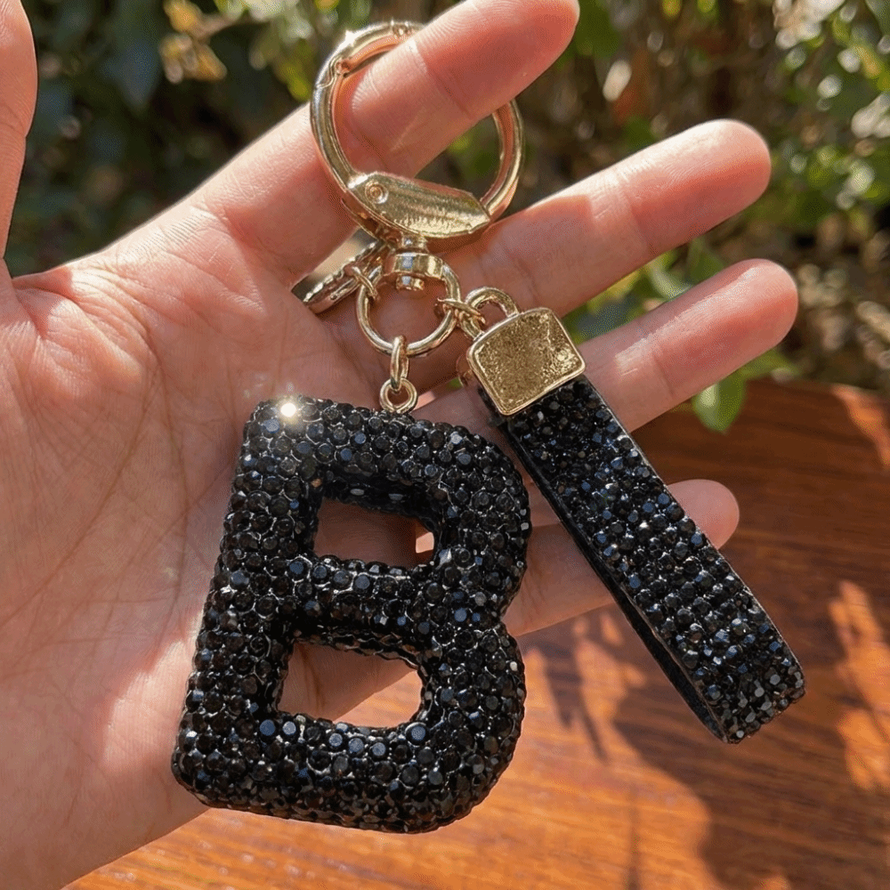 Lucky Charm Letter Key Chain S - Luxury Bags Yellow ulasan dan harga