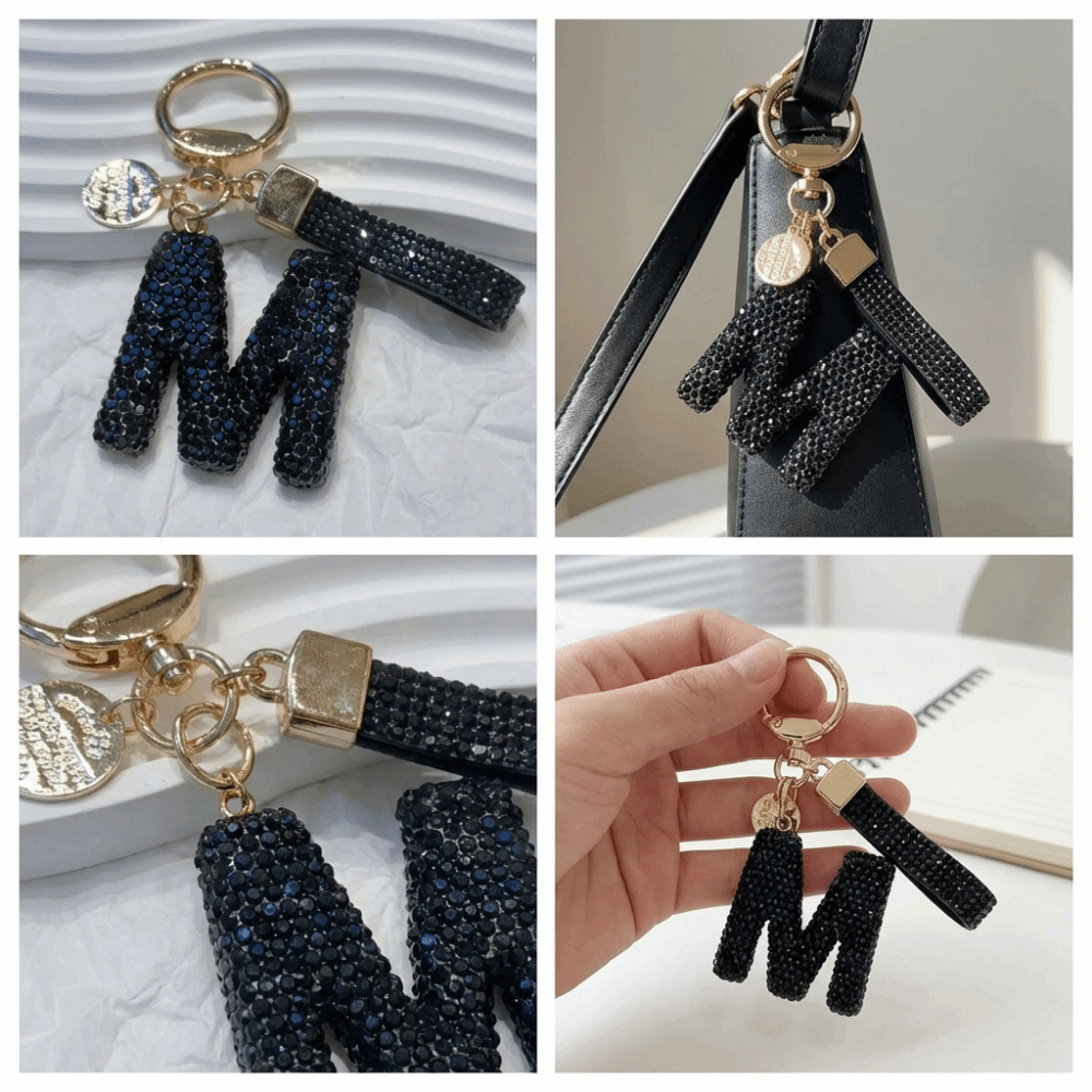 Lucky Charm Letter Key Chain S - Luxury Bags Yellow ulasan dan harga