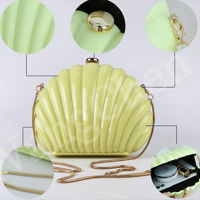 Lady Mini Shell Bag Acrylic Hi - Luxury Bags Yellow ulasan dan harga