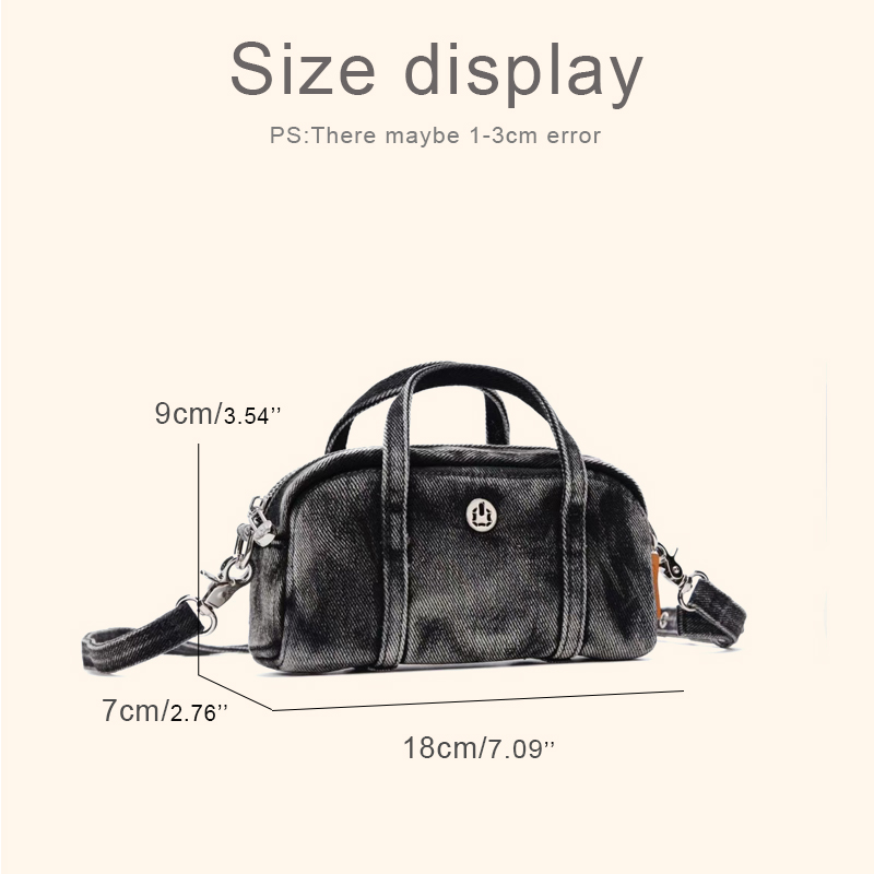Korean Casual Mini Denim Box B - Luxury Bags China ulasan dan harga