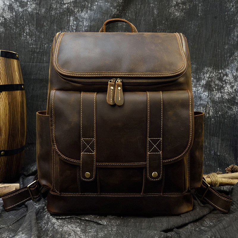 Big Capacity Vintage Leather B - Laptop Bag Leather 15 ulasan dan harga