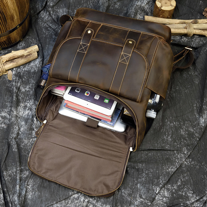Big Capacity Vintage Leather B - Laptop Bag Leather 15 ulasan dan harga