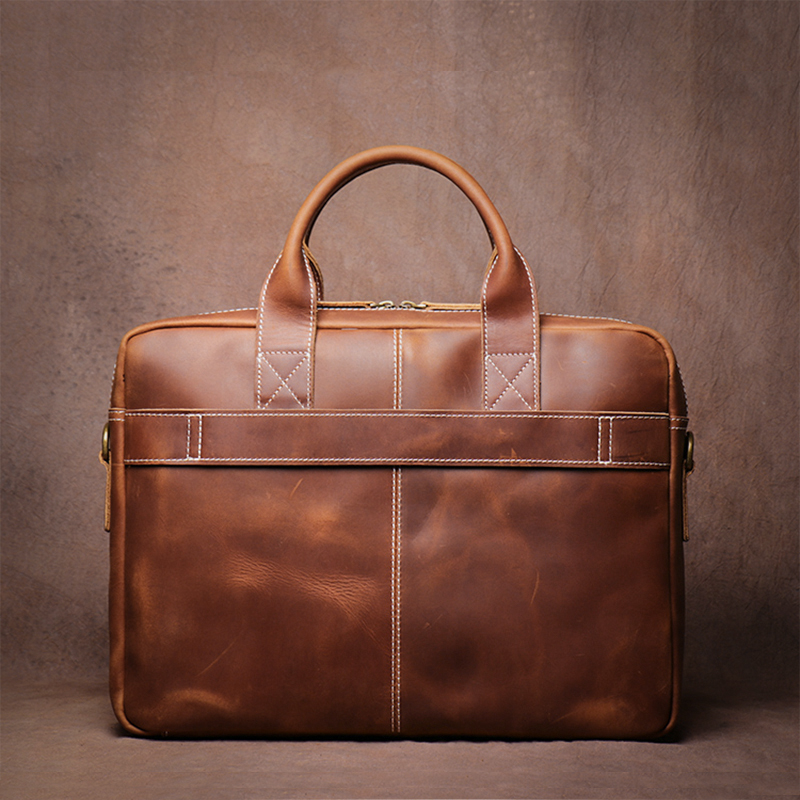 GURO Men's Top Cowhide Executi - Luxury Bags That Fit Laptop ulasan dan harga
