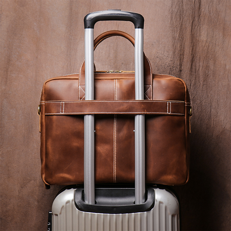 GURO Men's Top Cowhide Executi - Luxury Bags That Fit Laptop ulasan dan harga
