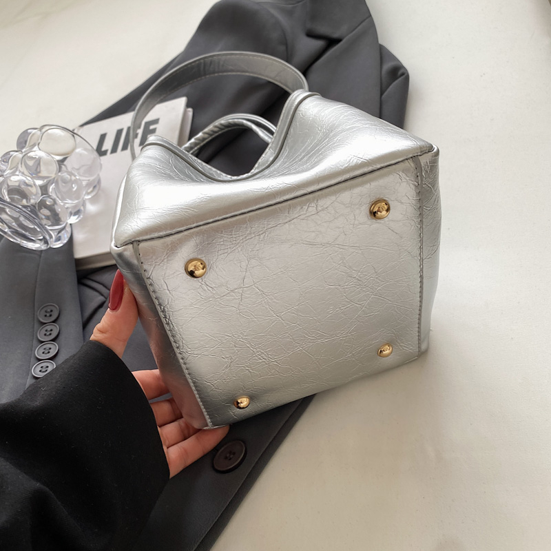 Solid Color Square PU Top-Hand - Luxury Bags On Sales ulasan dan harga